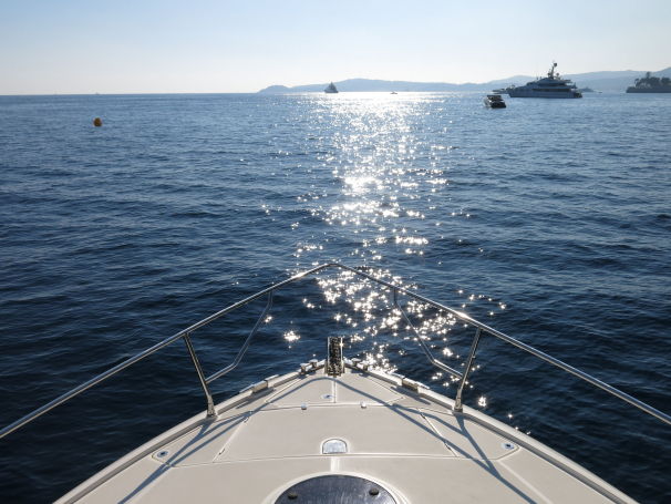See across the ocean from on board your yacht.